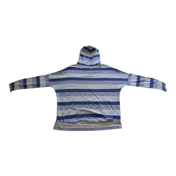 Puma Hoodie Pullover Long Sleeves Athleisure Striped Blue Women’s Large - Picture 4 of 13